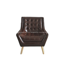 Cadeira de braço de desenhador de couro confortável
